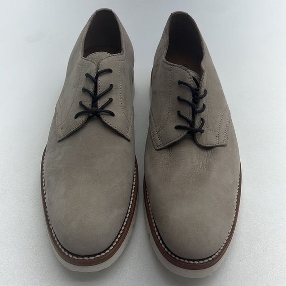 NEW Ariat Bartlett Nubuck Leather Lace Up Derby Loafer Rubber Vibram Sole 10 D - Picture 2 of 10